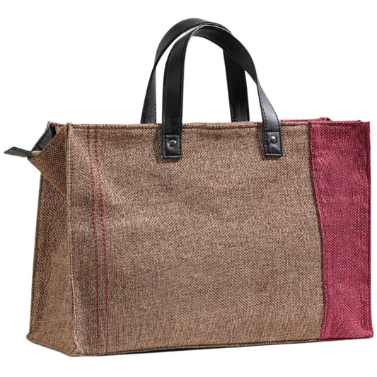 NORTHWIND Jute Office Lunch Tote for Professional Women